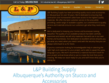 Tablet Screenshot of lpbuildingabq.com